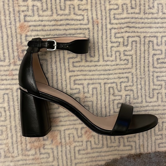 stuart weitzman partlynude sandals in black - Picture 6 of 8